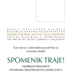 SPOMENIK TRAJE! Odabrani fragmenti Spomenika Seljačkoj buni i Matiji Gupcu iz fundusa Galerije Antuna Augustinčića 4