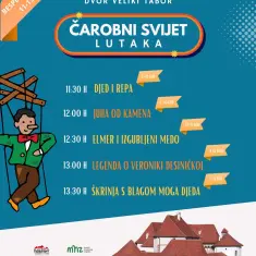Čarobni svijet lutaka u Dvoru Veliki Tabor oduševio najmlađe 12